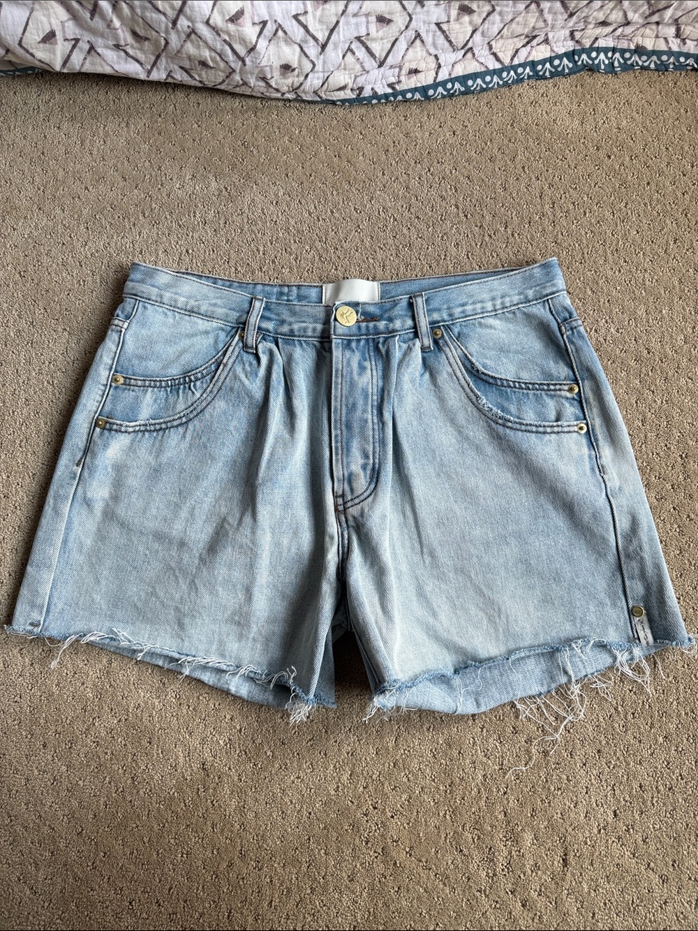 One Teaspoon Shakers Low Waist Super Relaxed Denim Shorts, Kansas Blue, Sz 30